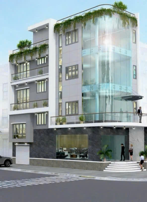 VĂN PHÒNG MẶT DỰNG KÍNH CONG
