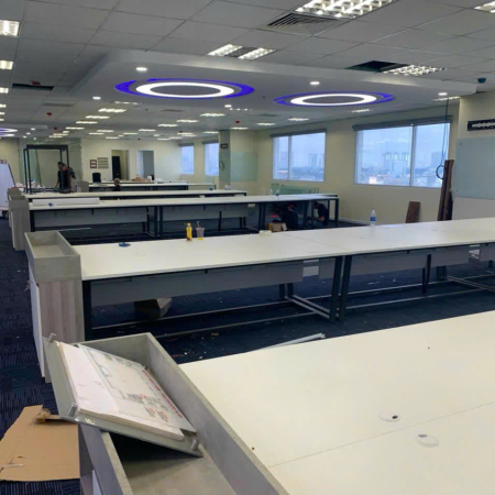 Thi công vách ngăn văn phòng